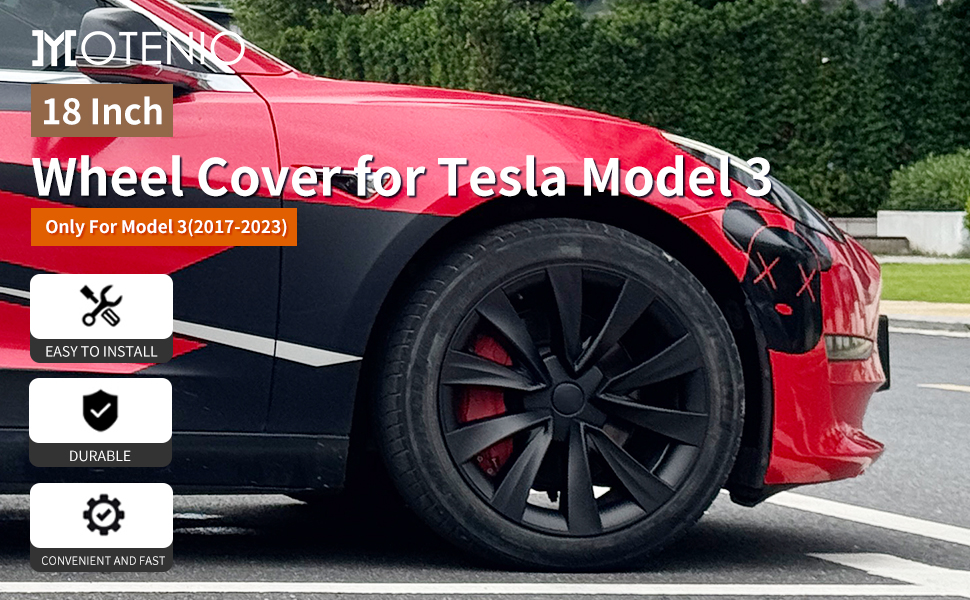 18-Inch Wheel Covers for Tesla Model 3