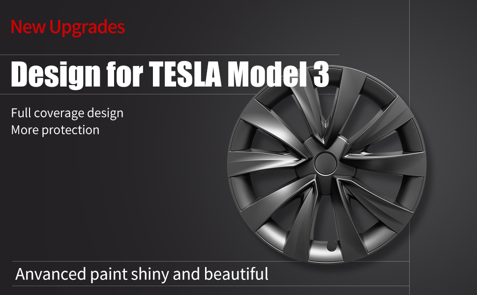 18-Inch Wheel Covers for Tesla Model 3