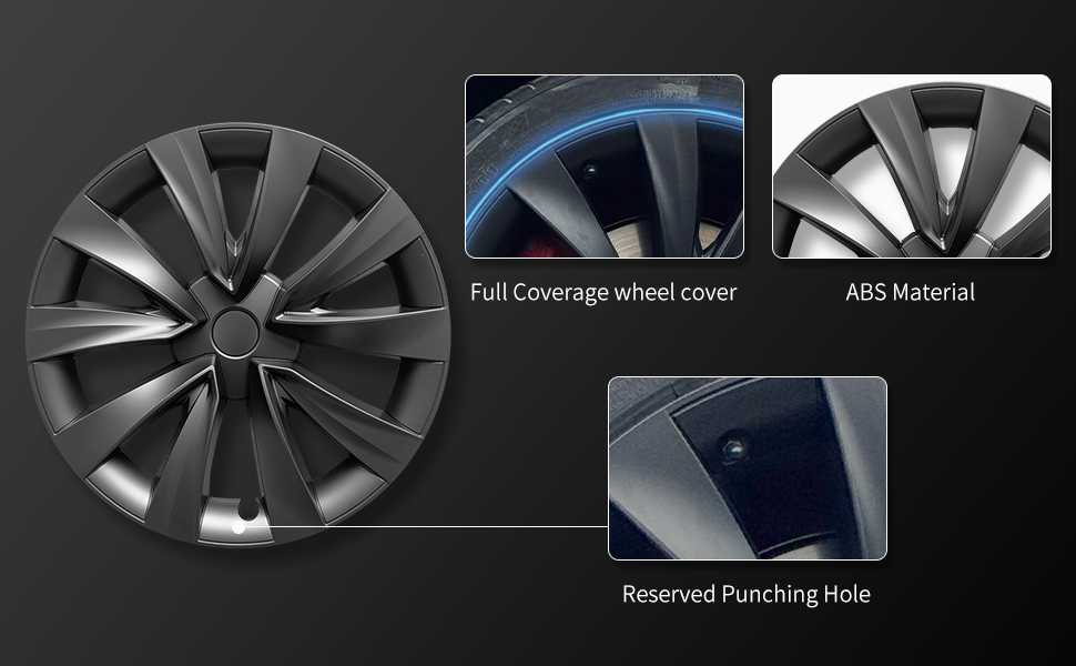 18-Inch Wheel Covers for Tesla Model 3