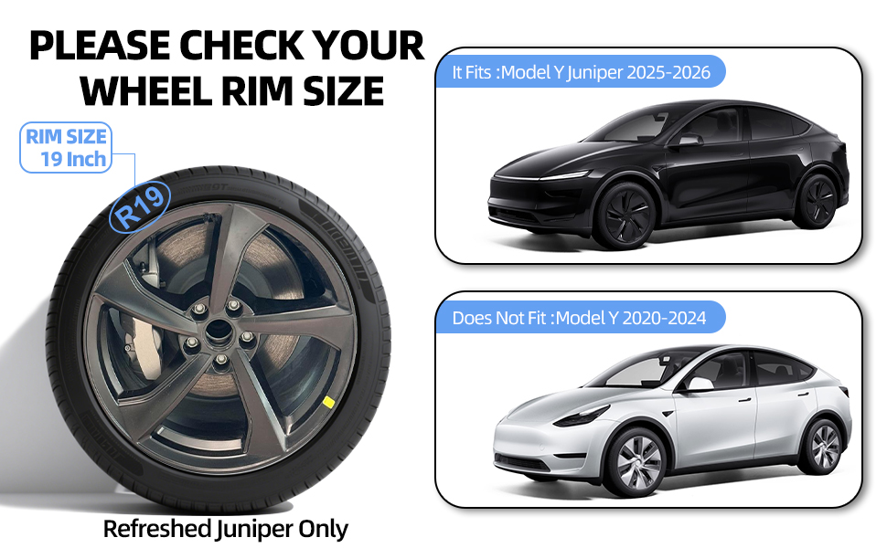 19-Inch Arachnid Style Wheel Covers for 2025+ Tesla Model Y Juniper