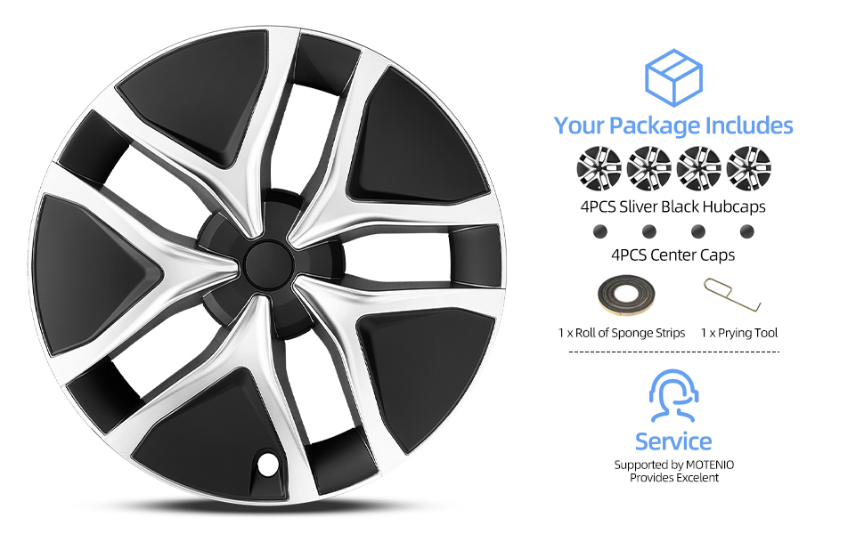 19-Inch Arachnid Style Wheel Covers for 2025+ Tesla Model Y Juniper