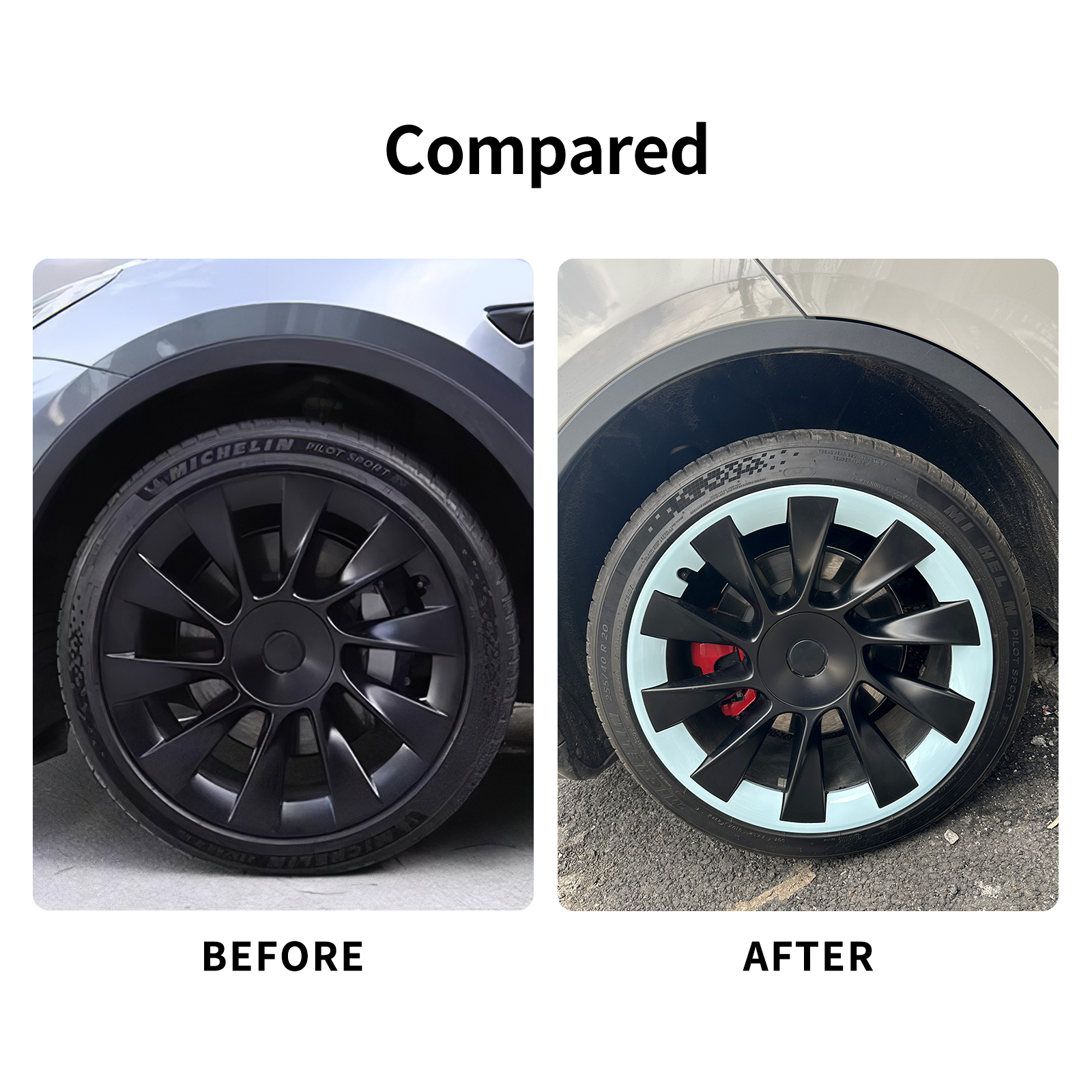 20-Inch Wheel Rim Protectors for Tesla Model Y