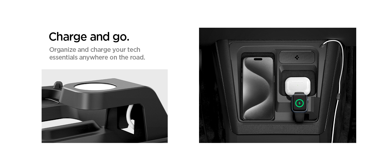 3-in-1 Charging Organizer Mount for Tesla Model 3/Y