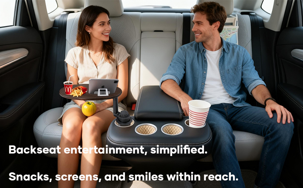 360° Rotating Car Tray Table for Laptop and Meals