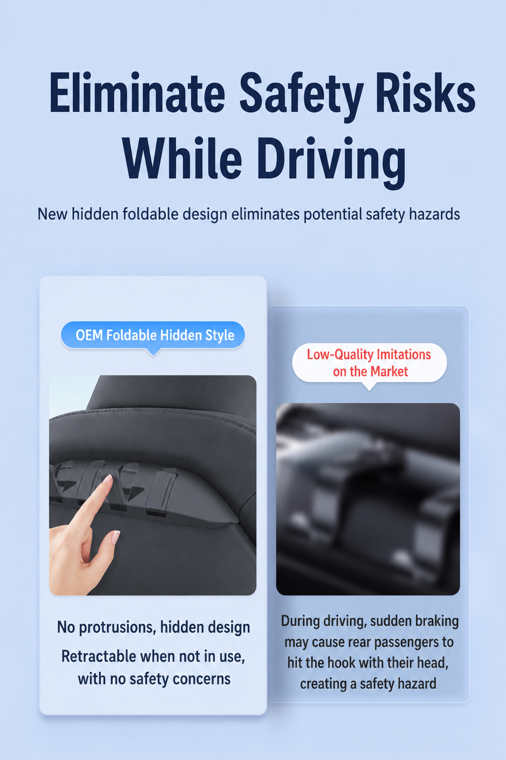 Car Seat Back Hooks For Tesla Model Y/3/S/X