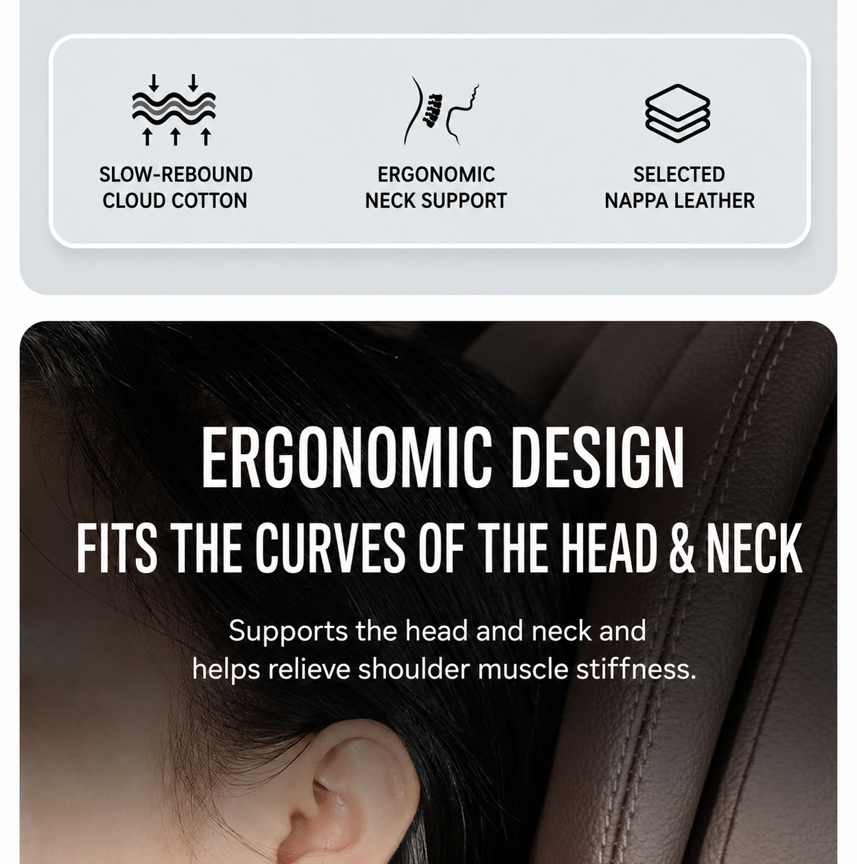 Car Headrest & Neck Support Pillow — Compatible with Tesla Model 3, Y, S, and X