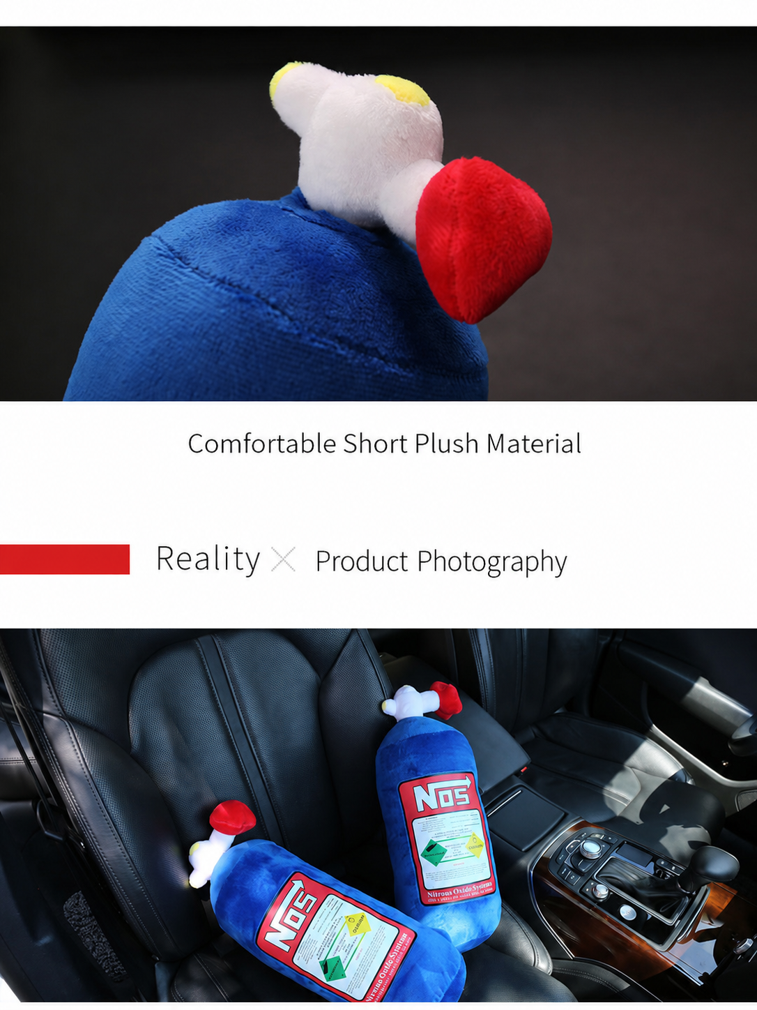 Car Headrest & Neck Support Pillow, Nitrogen Cylinder-Style Throw Pillow, Car Aromatherapy Diffuser, Lumbar Support Cushion