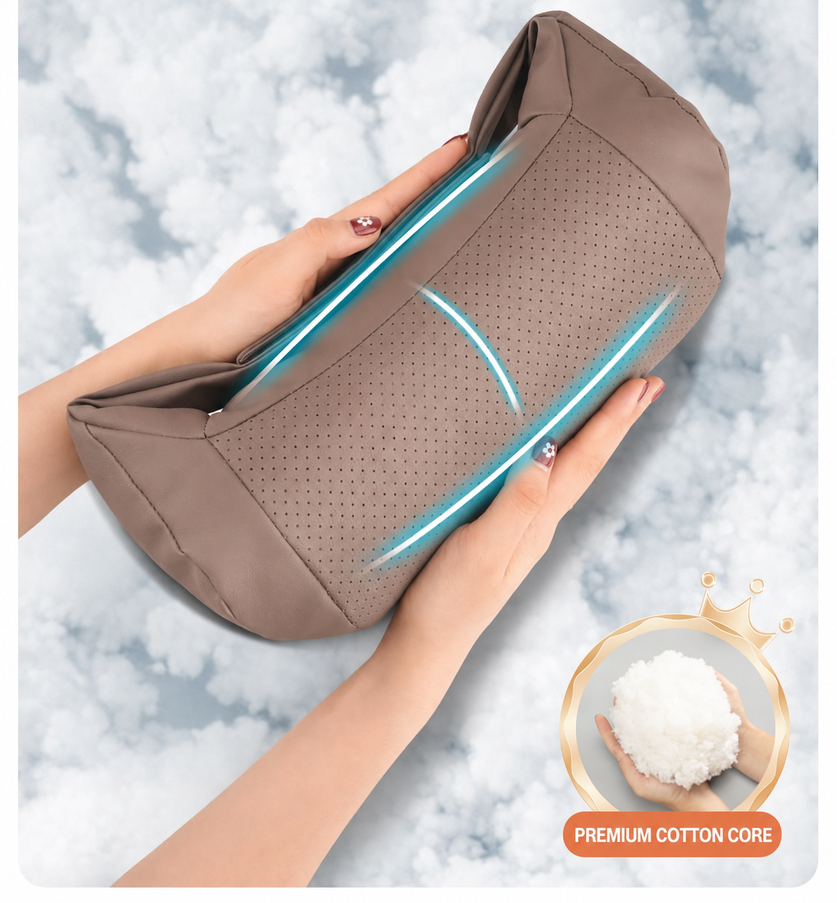 Car Headrest & Neck Support Pillow — Compatible with Tesla Model 3, Y, S, and X