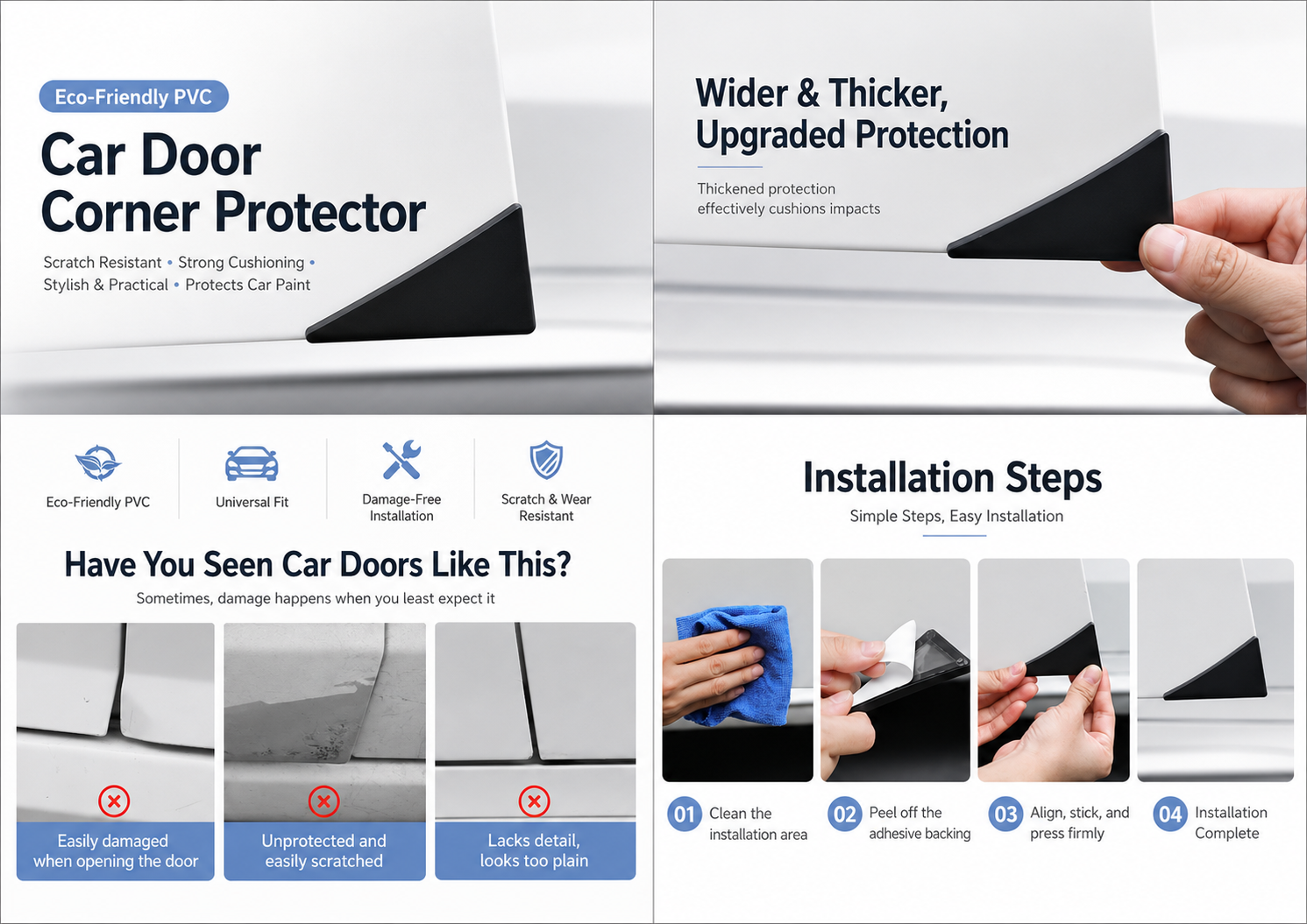 Door Edge Protector Guards for Tesla Model 3/Y