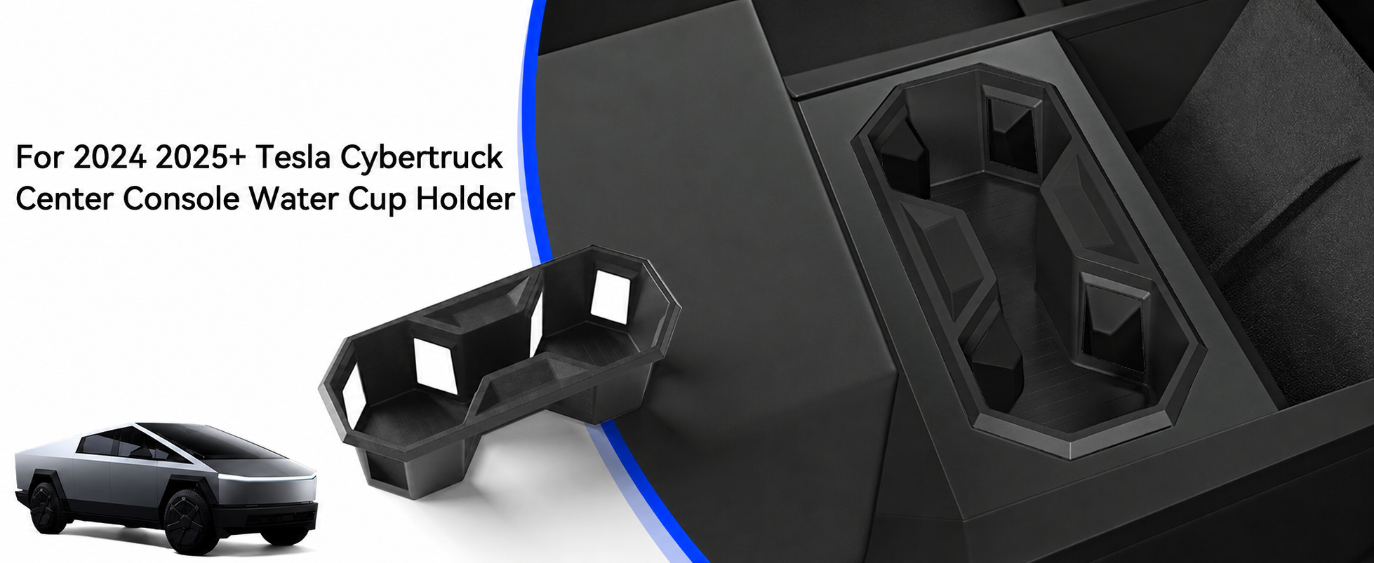 Center Console Cup Holder Insert for Tesla Cybertruck
