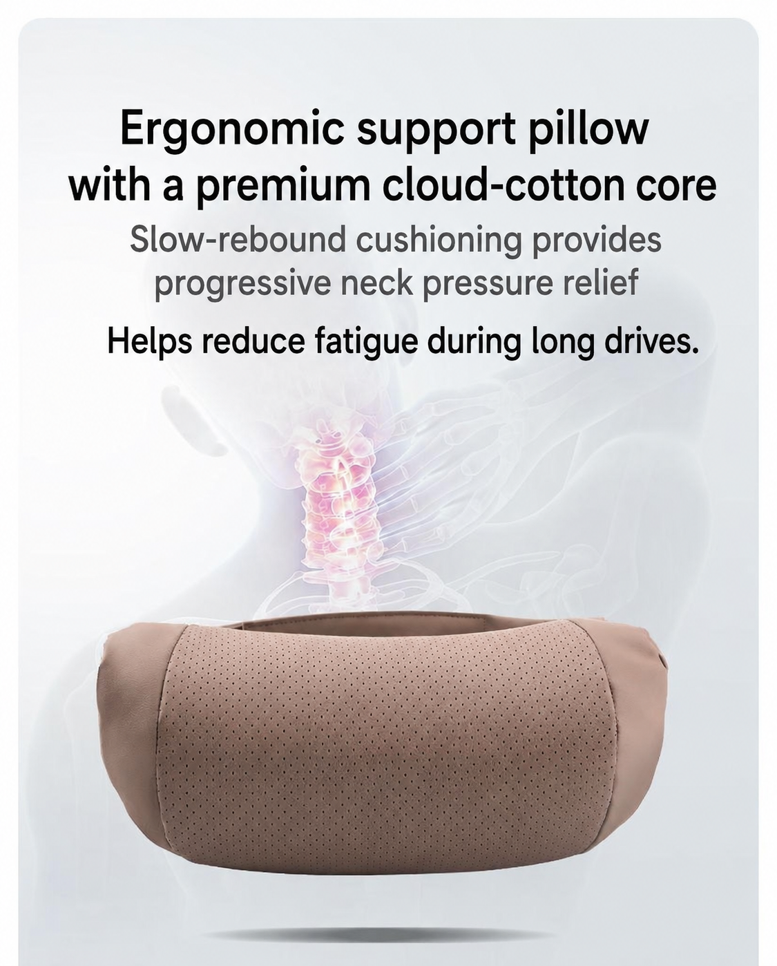 Car Headrest & Neck Support Pillow — Compatible with Tesla Model 3, Y, S, and X