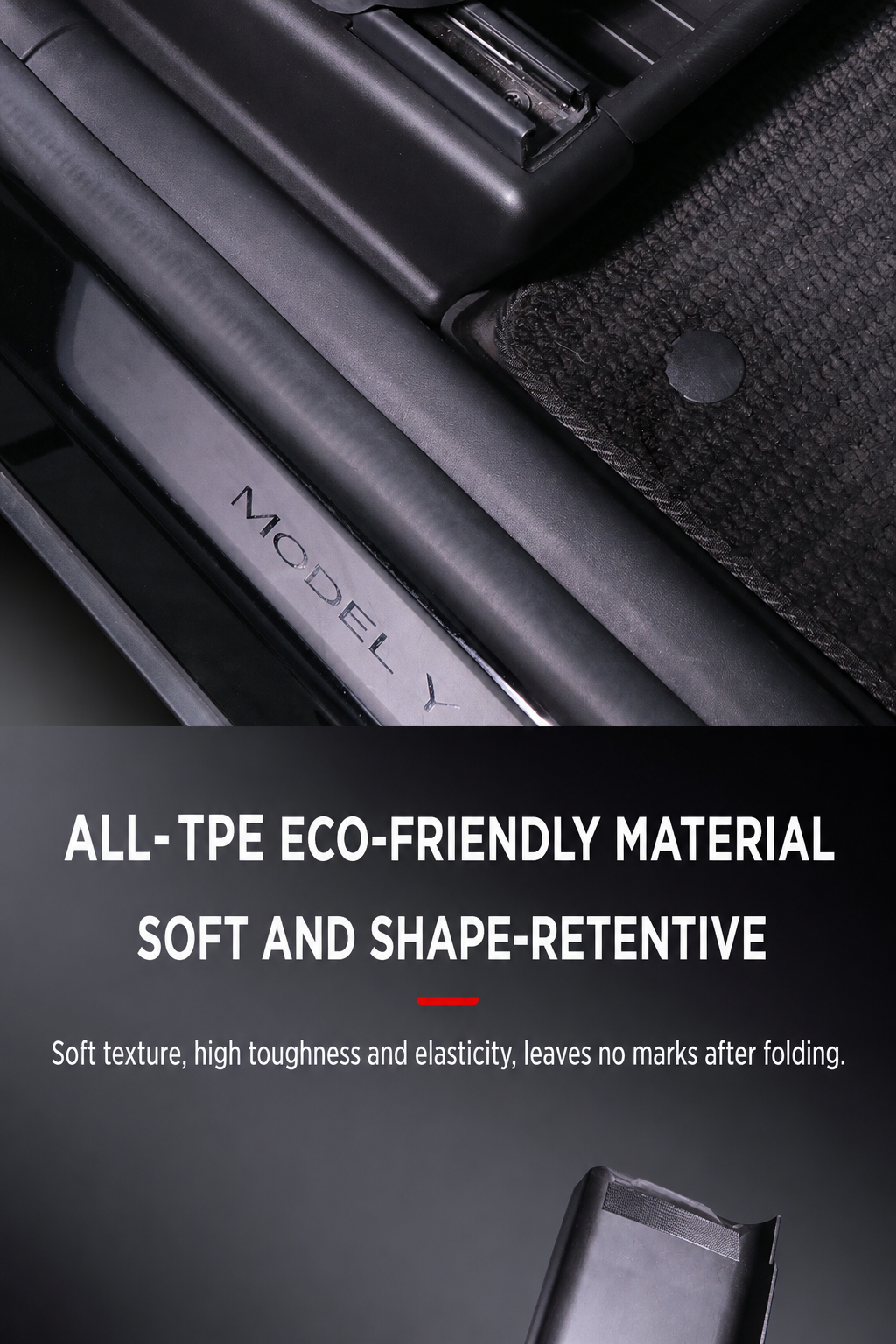 Interior Accessory Kit for New Model Y: Rear Seat Anti-Kick Guards, Under-Seat Corner Protectors, and Seat Rail Covers