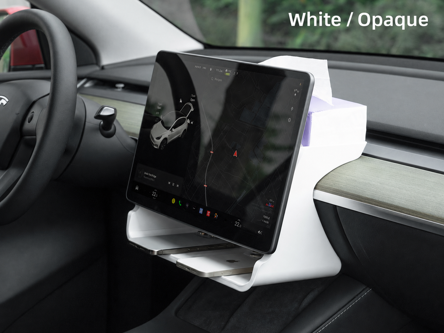 Multifunctional Center Console Storage Box & Screen Organizer — Custom Accessory for Tesla Model 3/Y