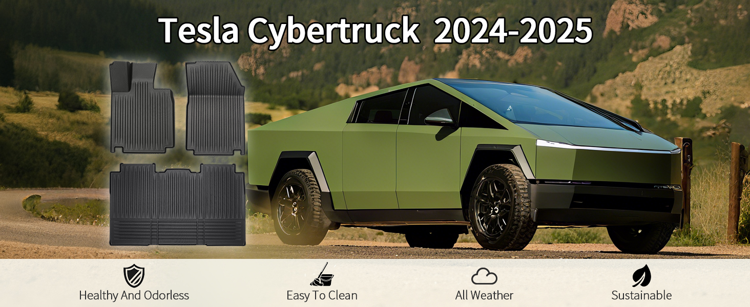 All-Weather Floor Mats for Tesla Cybertruck