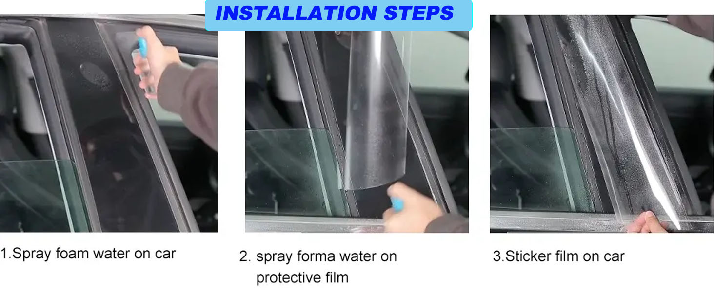 B-Pillar TPU Protective Film for Tesla Model Y
