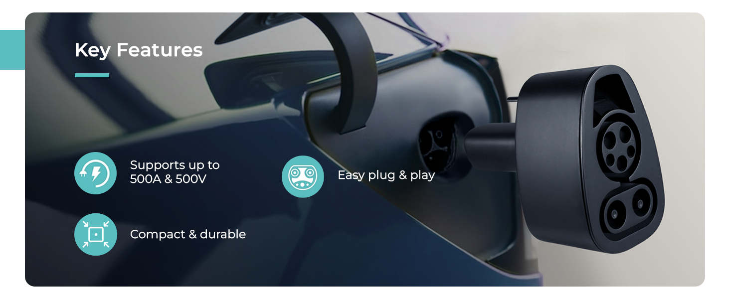 CCS to NACS Fast Charging Adapter for Tesla
