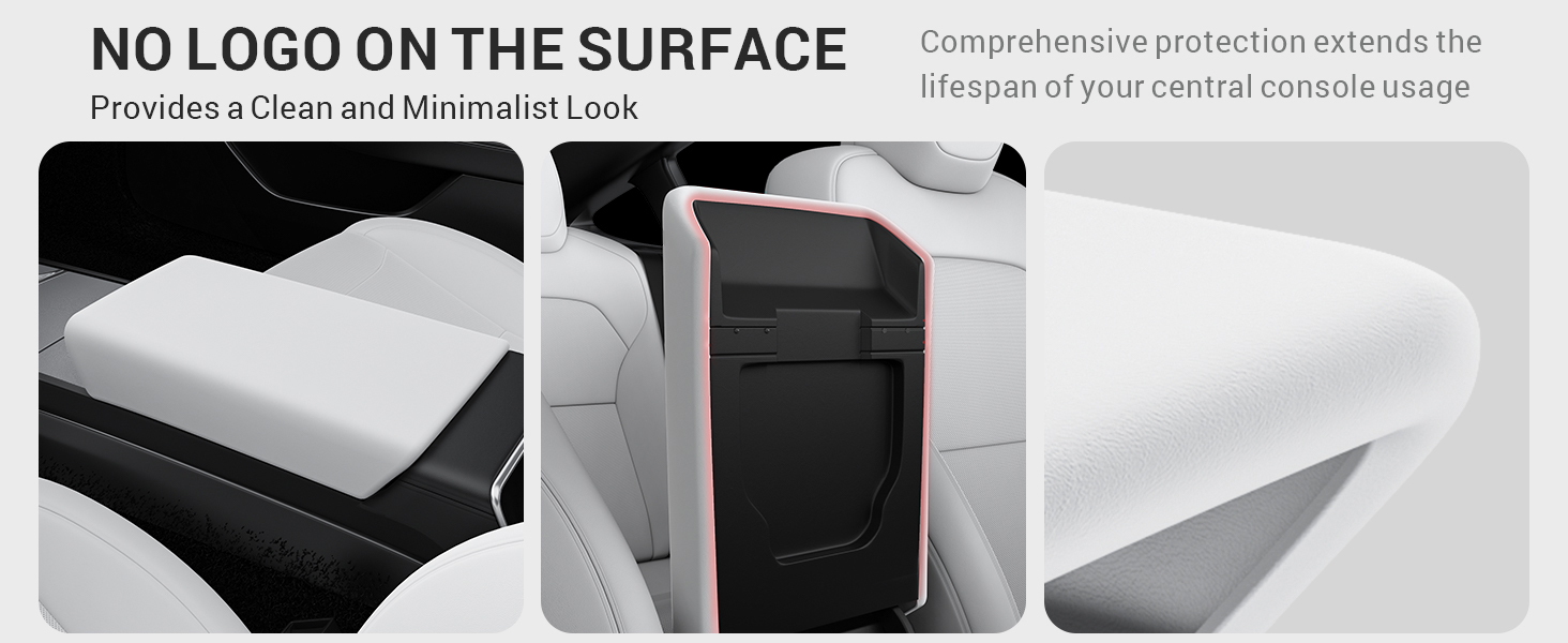 Center Console Armrest Cover for Tesla Model 3/Y/S/X/Cybertruck