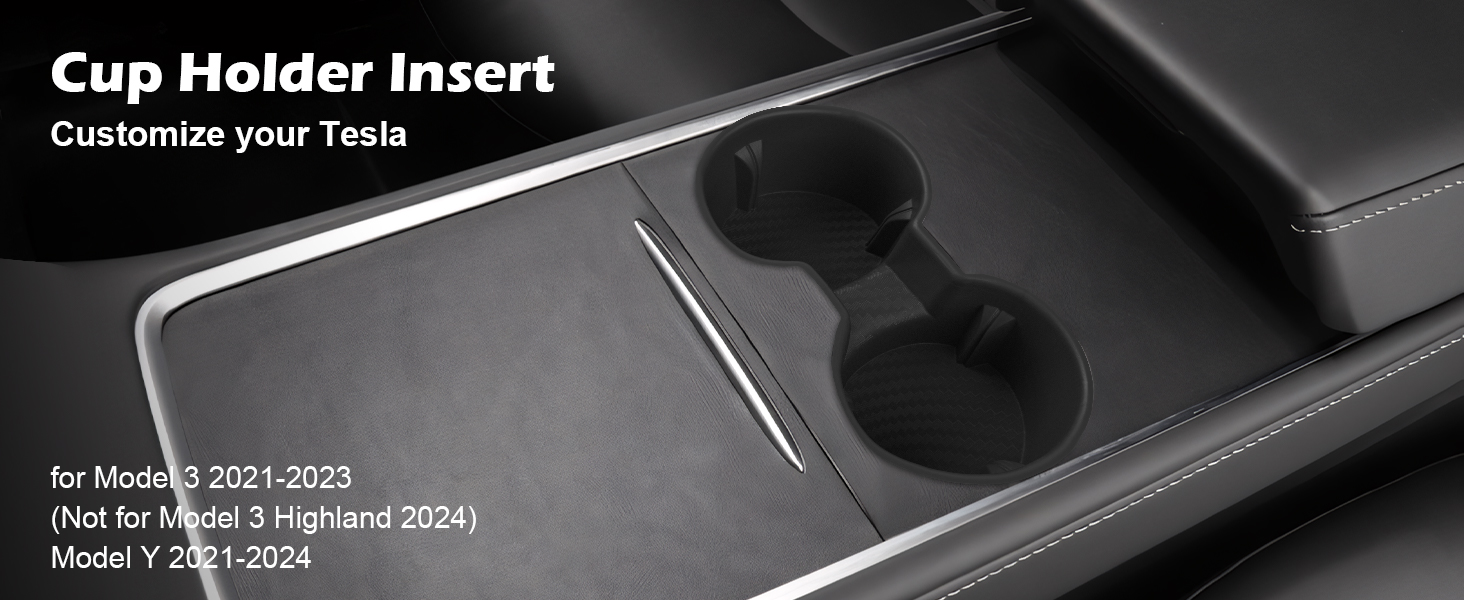 Center Console Cup Holder Insert for Tesla Model 3/Y