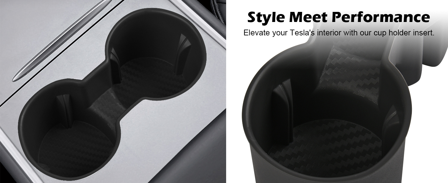 Center Console Cup Holder Insert for Tesla Model 3/Y