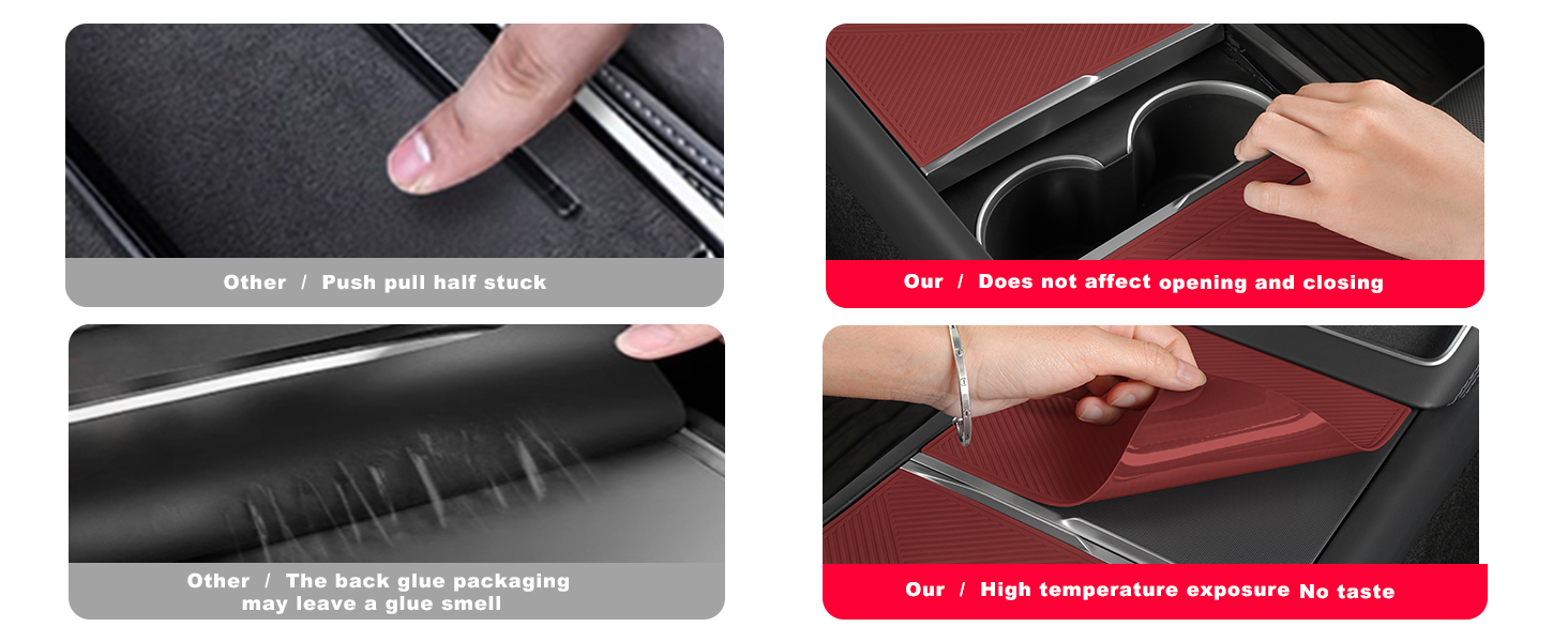 Center Console Silicone Wrap Kit for Tesla Model 3/Y