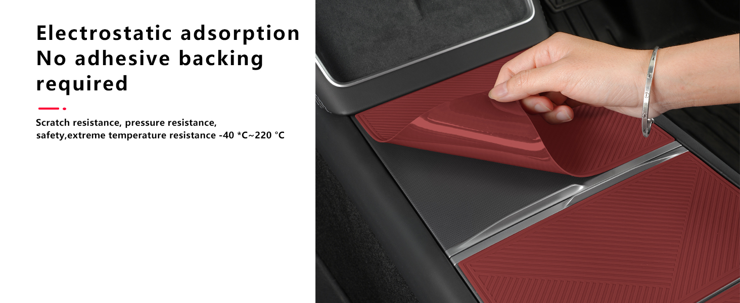 Center Console Silicone Wrap Kit for Tesla Model 3/Y
