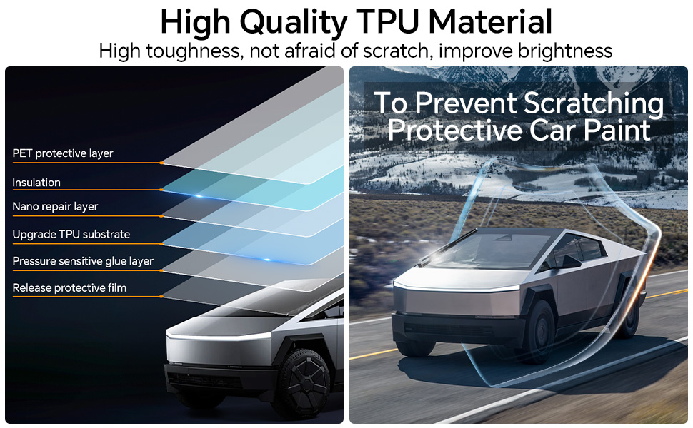 Clear PPF Paint Protection Film Kit for Tesla Cybertruck