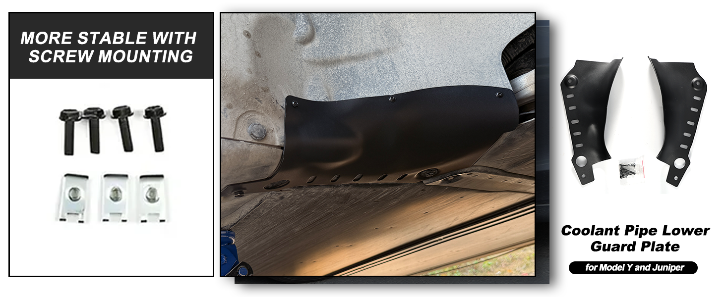 Coolant Line Skid Plate Guards for Tesla Model Y