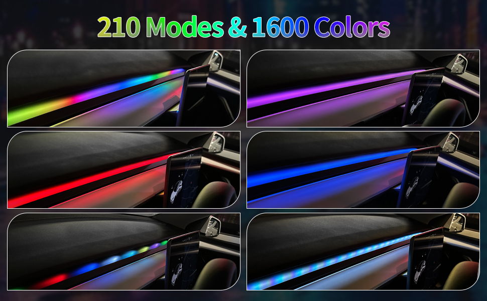 Dashboard RGB LED Light Strip for Tesla Model 3/Y