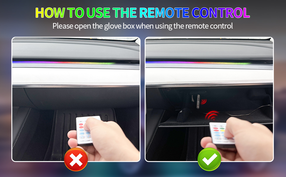Dashboard RGB LED Light Strip for Tesla Model 3/Y