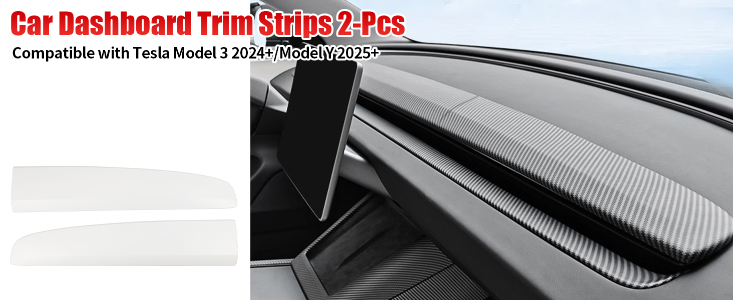 Dashboard Trim Cover for Tesla Model Y Juniper and Model 3 Highland
