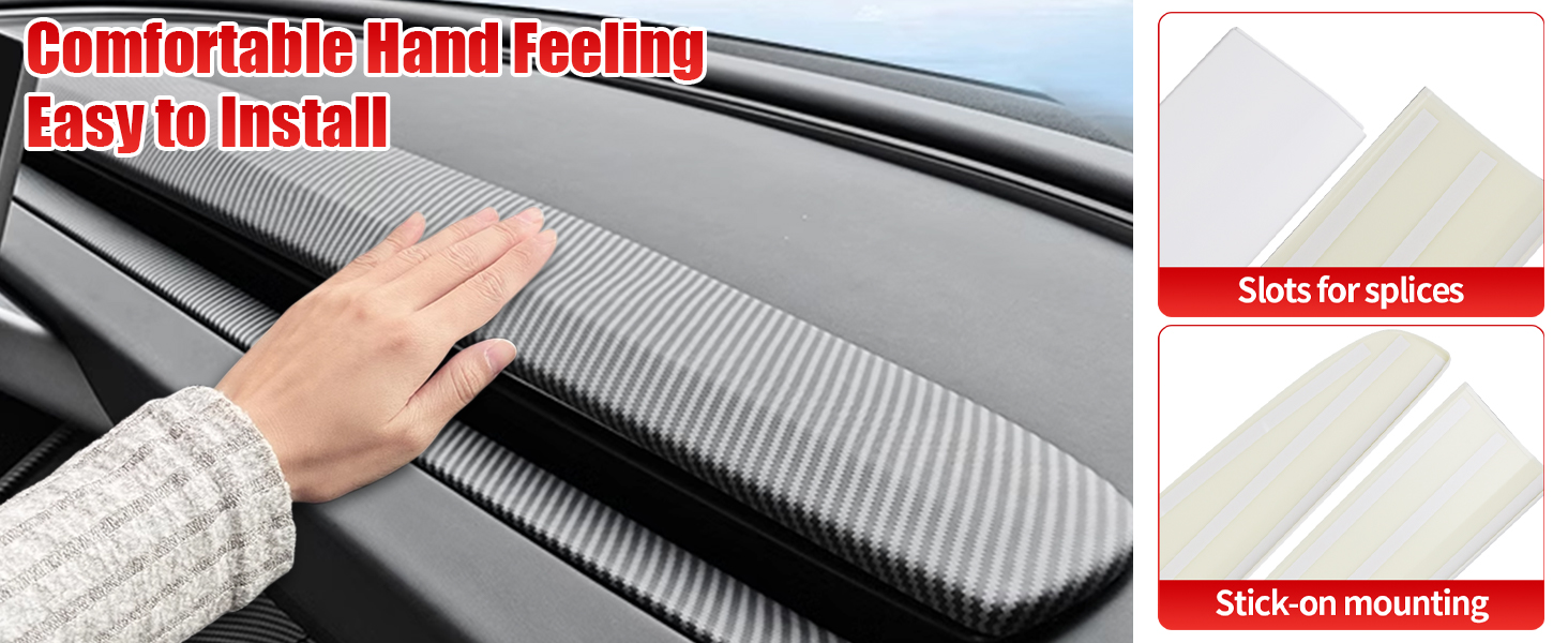 Dashboard Trim Cover for Tesla Model Y Juniper and Model 3 Highland