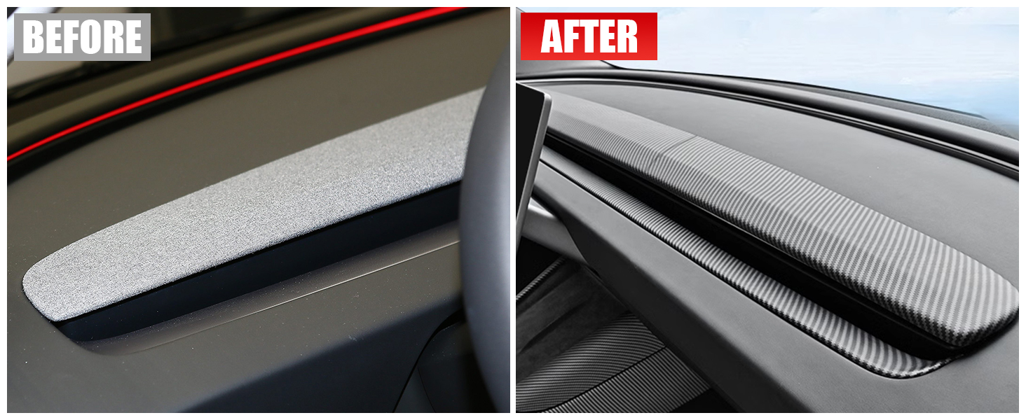 Dashboard Trim Cover for Tesla Model Y Juniper and Model 3 Highland