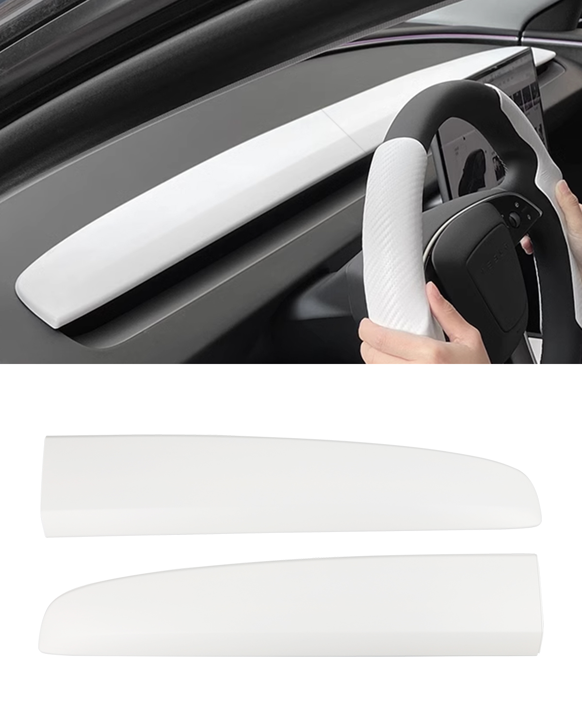 Dashboard Trim Cover for Tesla Model Y Juniper and Model 3 Highland
