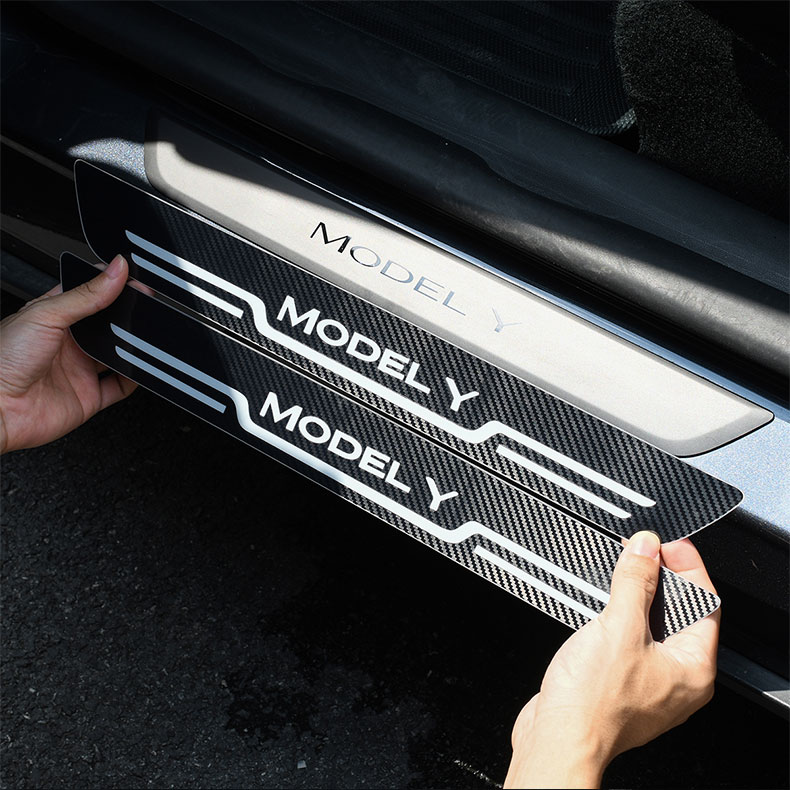 Door Sill Protector Stickers for Tesla Model 3/Y