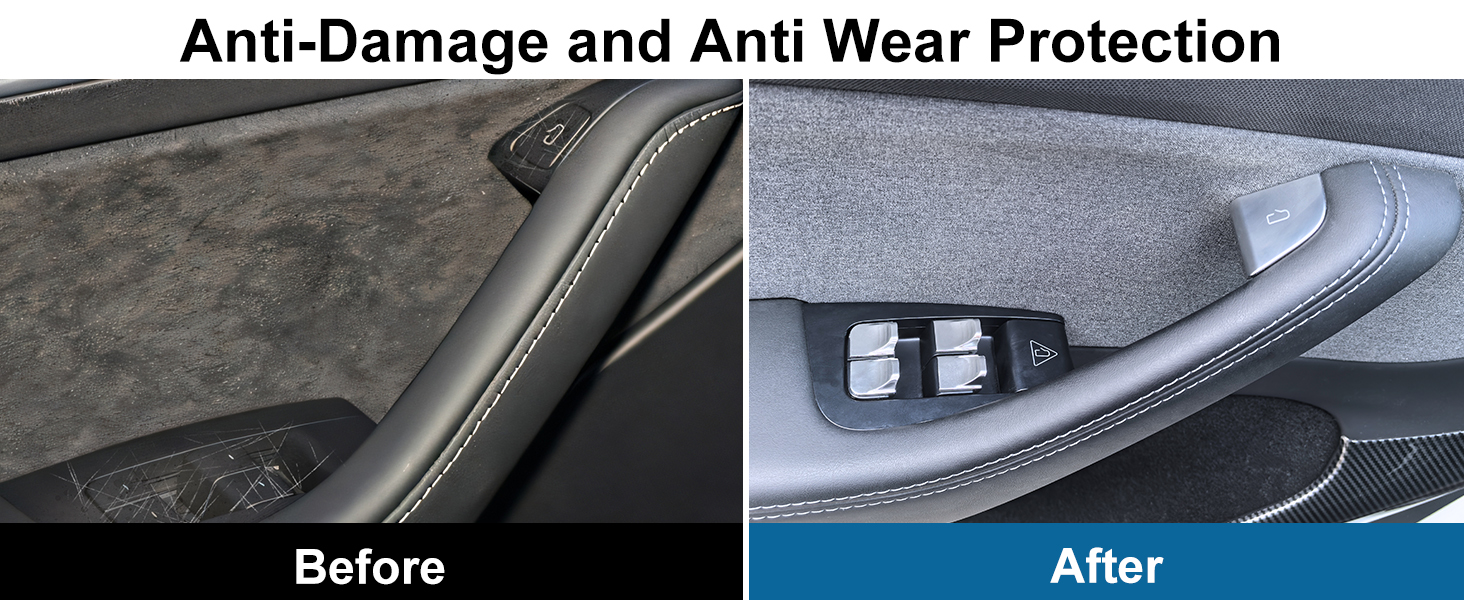 Door and Window Switch Trim Covers for Tesla Model Y Juniper and Model 3 Highland