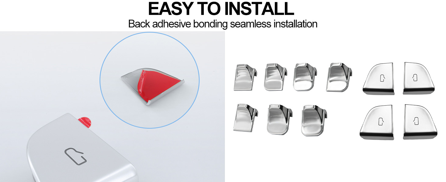 Door and Window Switch Trim Covers for Tesla Model Y Juniper and Model 3 Highland