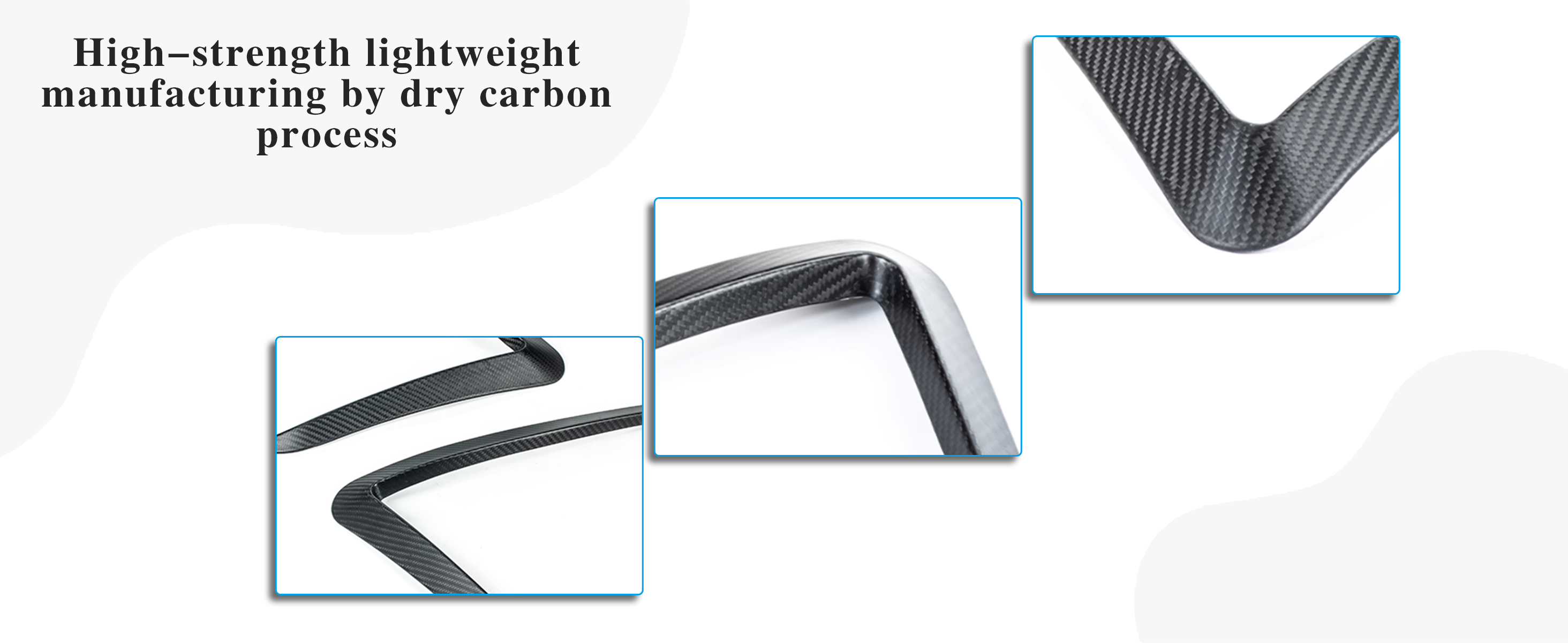 Front Fog Light Eyebrow Trim Covers for Tesla Model Y Juniper and Model 3