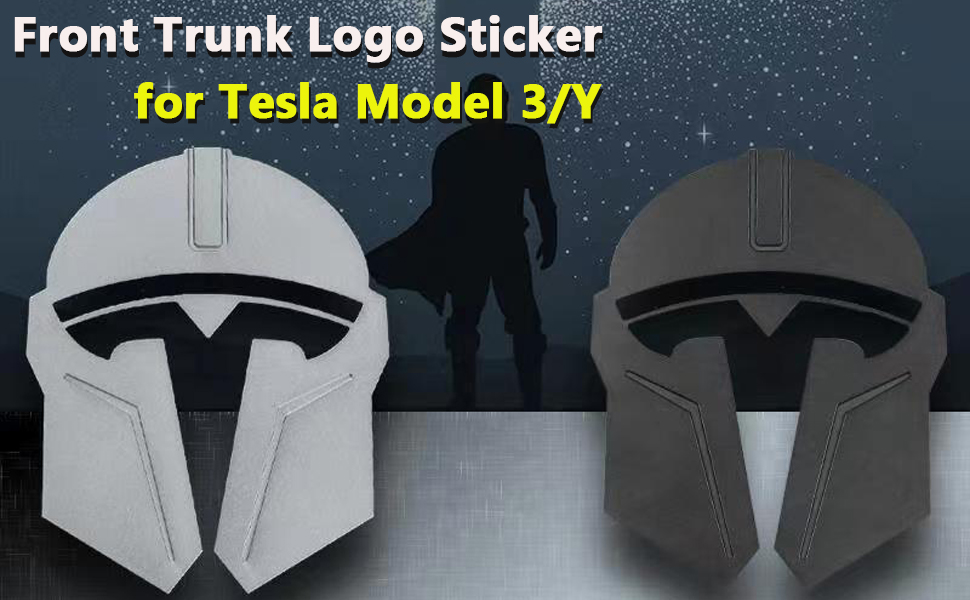 Front Trunk Logo Badge Sticker for Tesla Model 3/Y