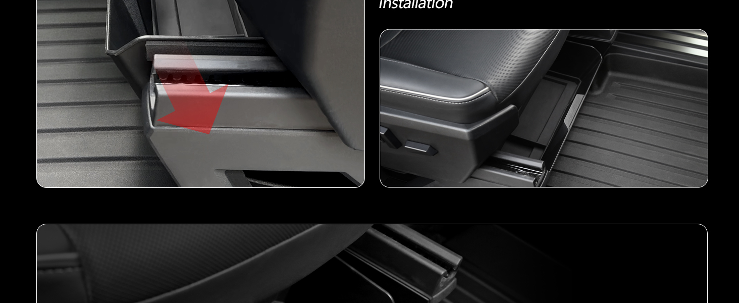 Front Under-Seat Storage Box for Tesla Cybertruck