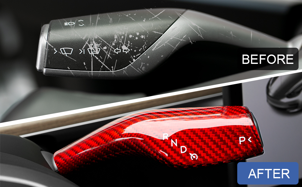 Glass Fiber Steering Lever Cover for Tesla Model 3/Y
