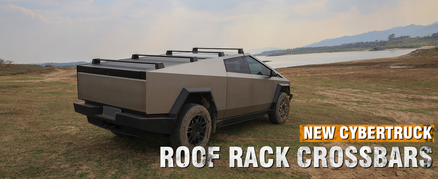Heavy-Duty Roof Rack Crossbars for Tesla Cybertruck