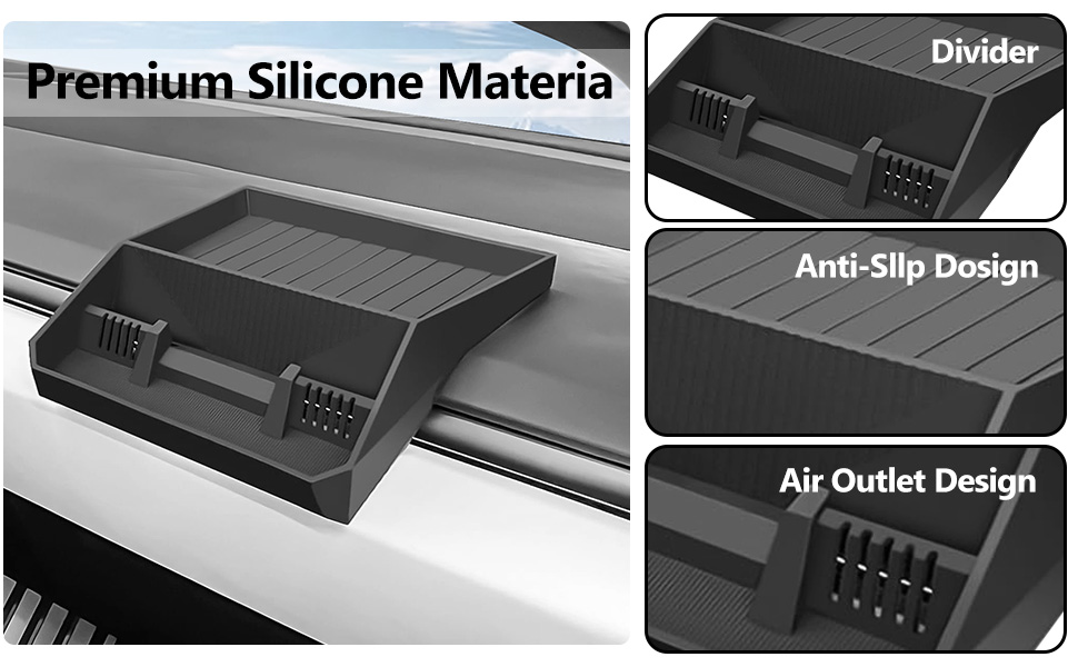 Hidden Dashboard Storage Tray for Tesla Cybertruck