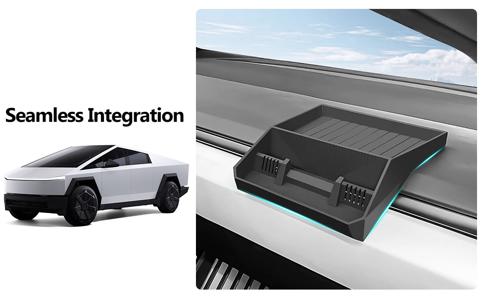 Hidden Dashboard Storage Tray for Tesla Cybertruck
