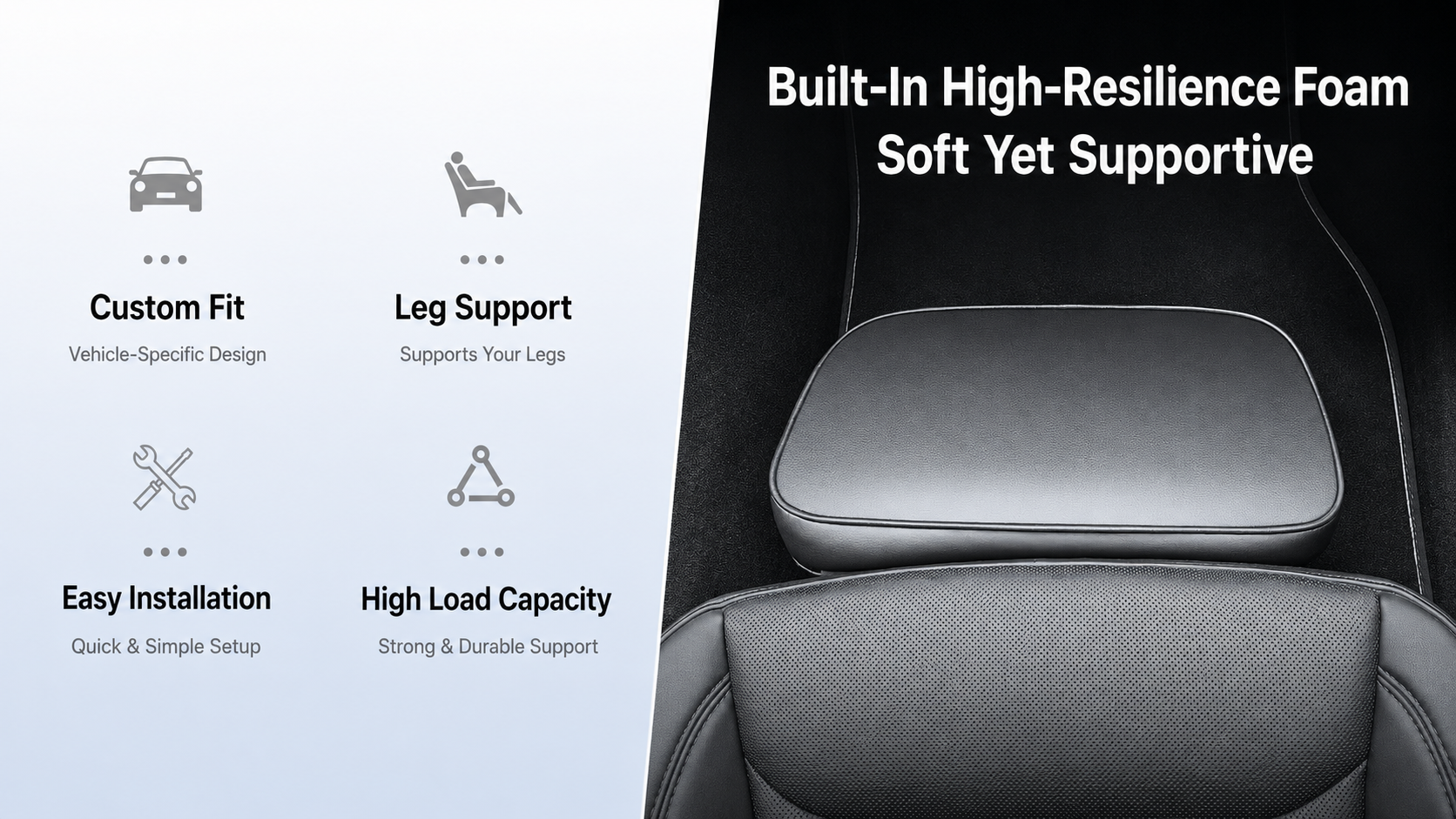 Automatic Seat Extension Leg Support for Tesla Model 3/Y