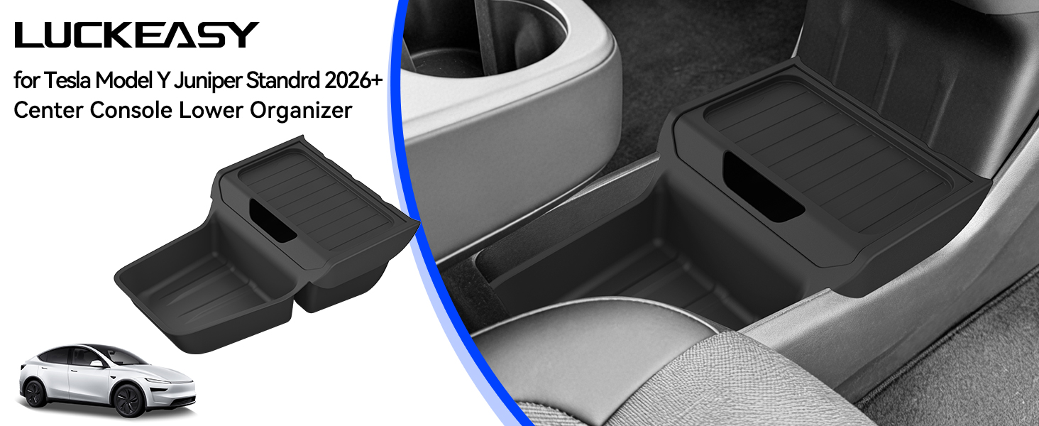 Lower Center Console Organizer for Tesla Model Y Juniper