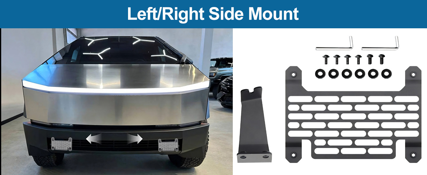 No-Drill Front License Plate Holder for Tesla Cybertruck