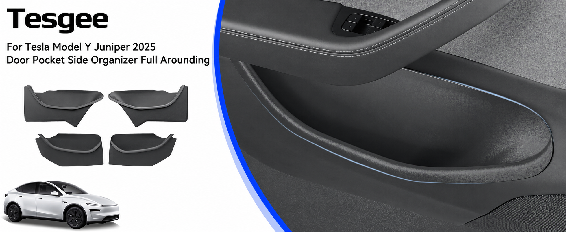 Door Side Storage Boxes for 2025+ Tesla Model Y Juniper