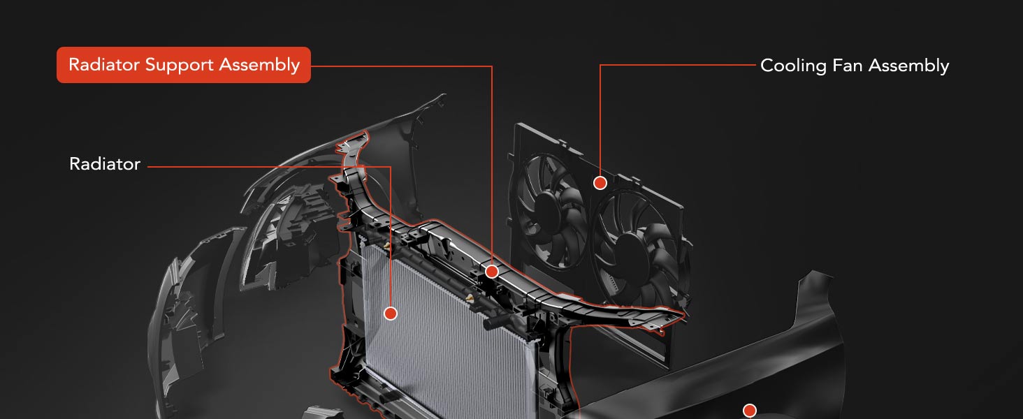Radiator Core Support for Tesla Model S/X