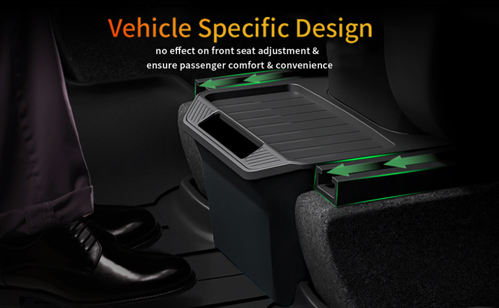 Rear Center Console Trash Bin for Tesla Model Y