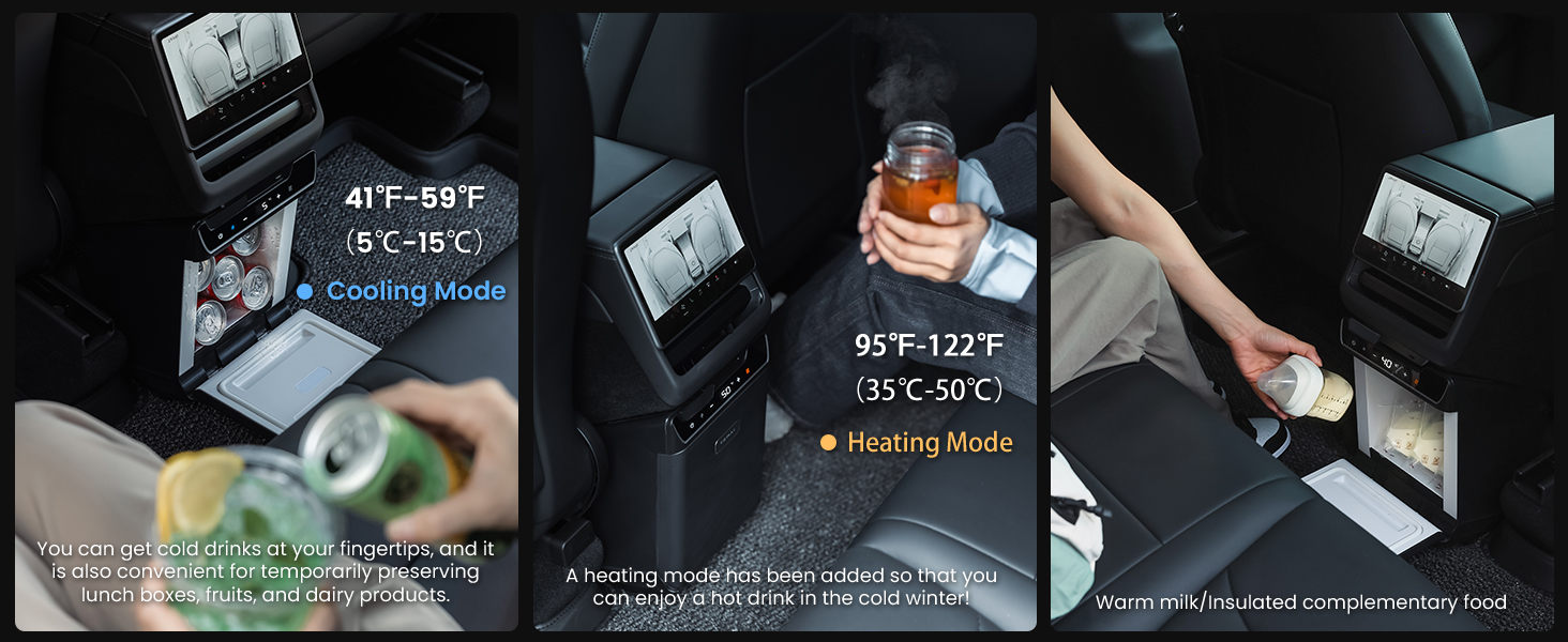 Rear Console Refrigerator for Tesla Model Y Juniper